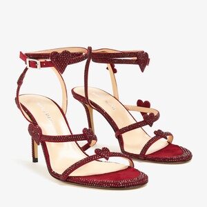 Mach & Mach Petit Coeur Suede Sandals